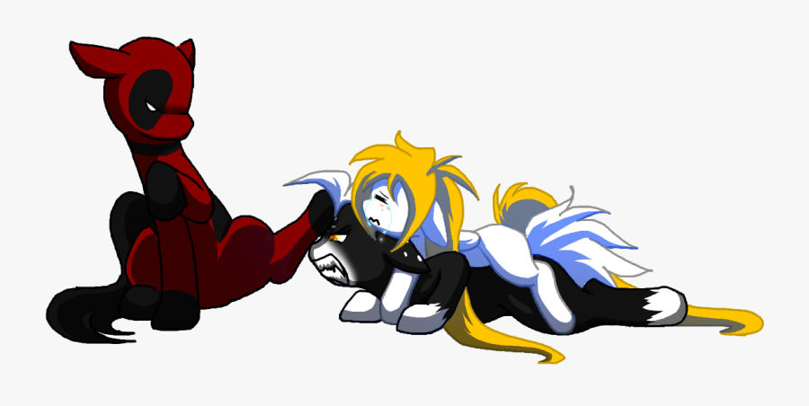 Artist Thamutt Flank Crying Deadpool Is - Deadpool X Oc, Transparent Clipart