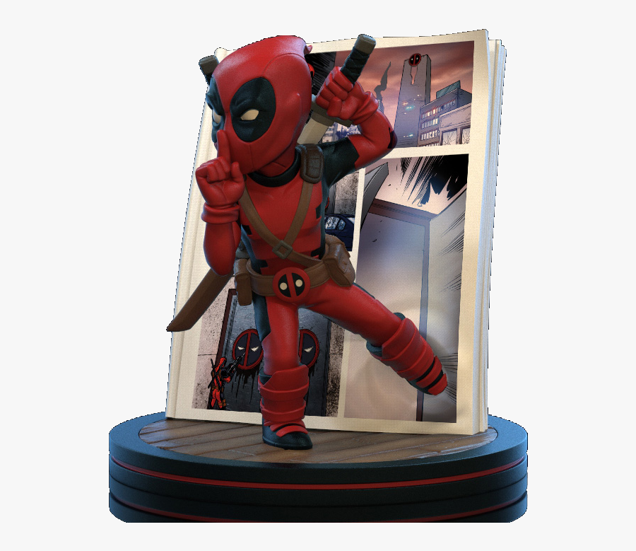 Transparent Deadpool Title Png - Marvel Diorama Q Fig Deadpool 4d, Transparent Clipart
