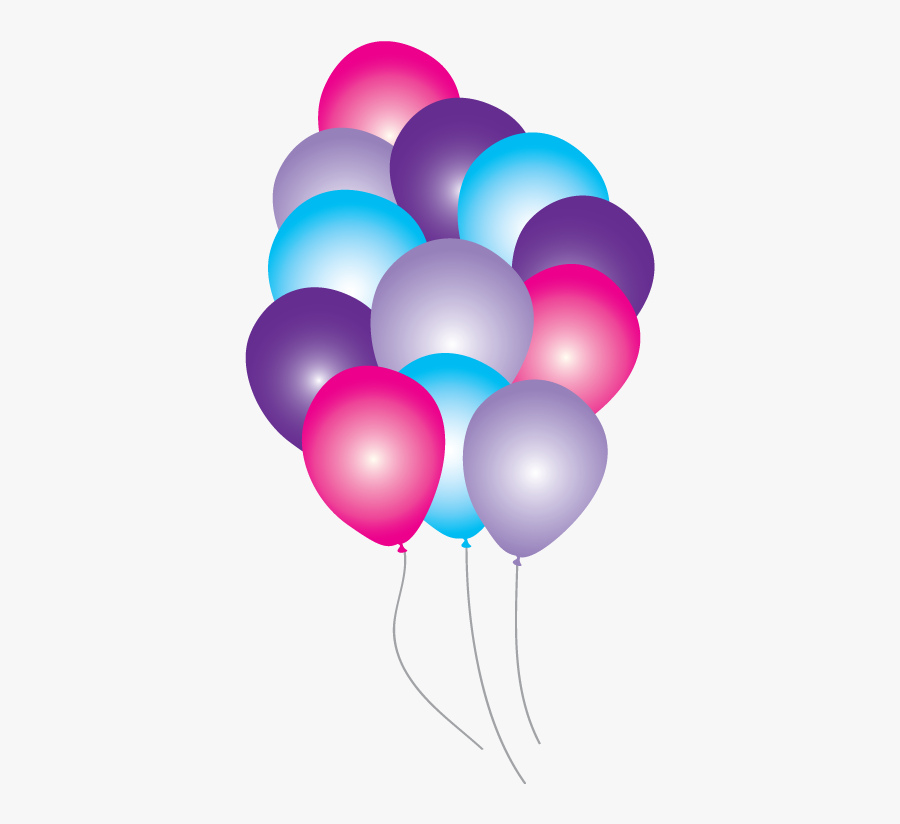 Frozen Clipart Balloon - Pink And Purple Balloon Clipart, Transparent Clipart