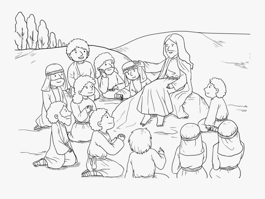 Art,people,human - People And Jesus Drawing Png, Transparent Clipart