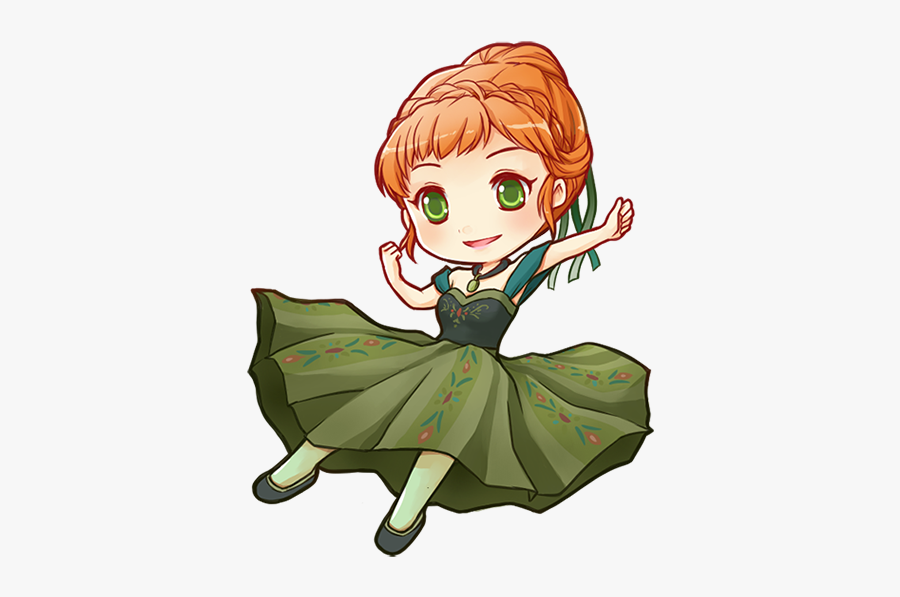 Revenge Drawing Anna Transparent Png Clipart Free Download - Chibi Disney Princess Anna, Transparent Clipart