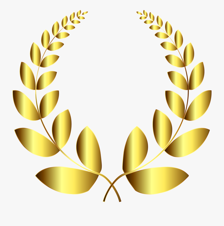 Yellow,laurel Wreath,bay Laurel - Golden Wreath Transparent Background, Transparent Clipart