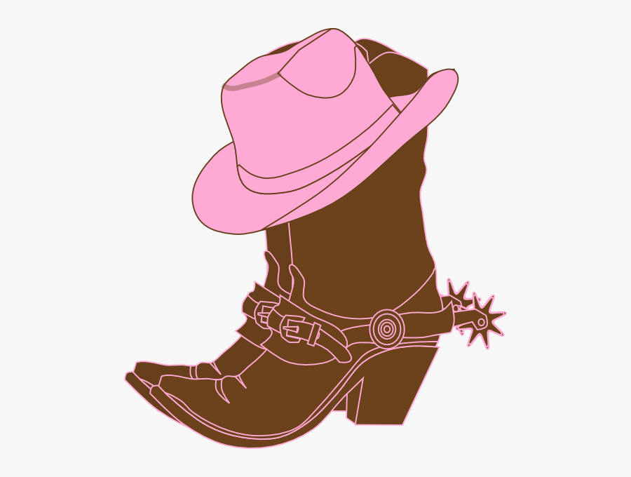 Cowgirl Clipart Cowgirl Clip Art Free Lighter Brown - Cowgirl Boots Clipart, Transparent Clipart