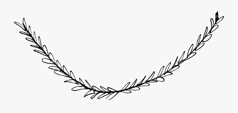 Free Hand Drawn Heart Flourish Clip Art - Hand Drawn Laurels Png, Transparent Clipart
