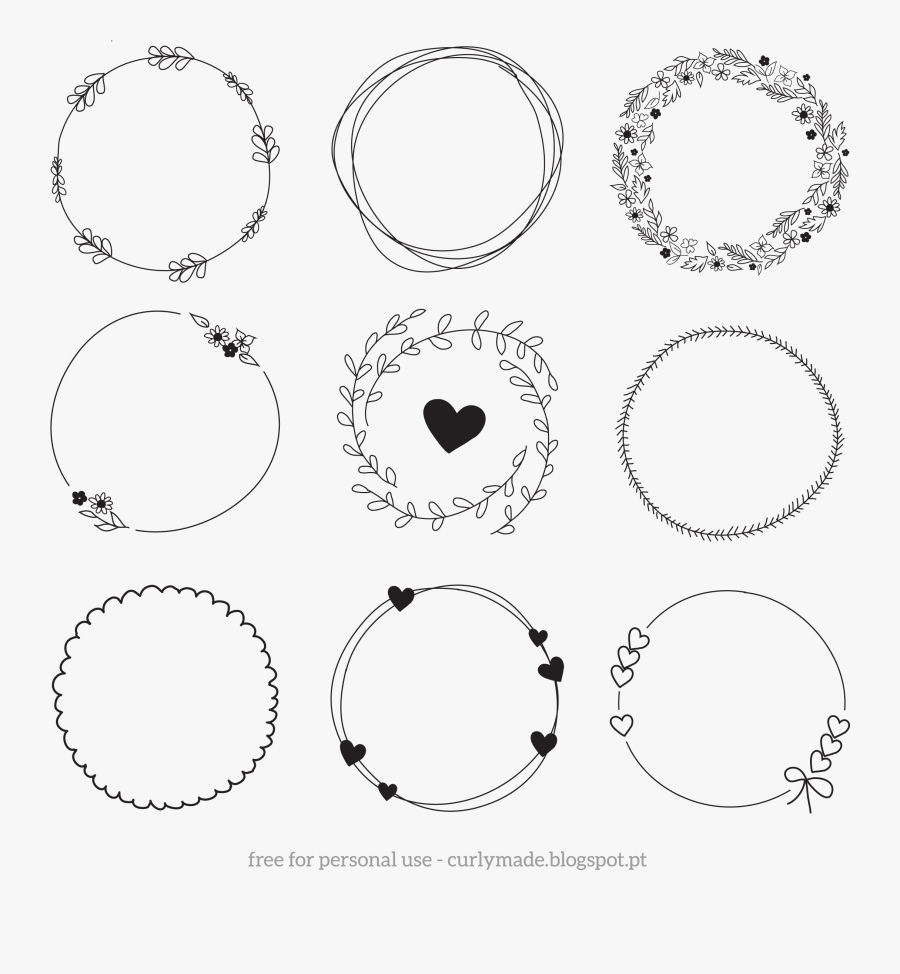 Hand Drawn Laurel Png - Hand Drawn Wreaths Clipart, Transparent Clipart