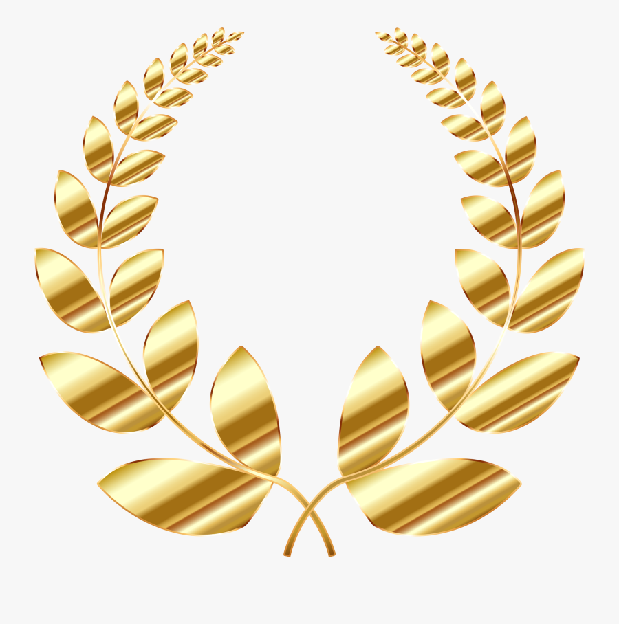 Transparent Leaf Crown Png - Golden Laurel Wreath Transparent, Transparent Clipart