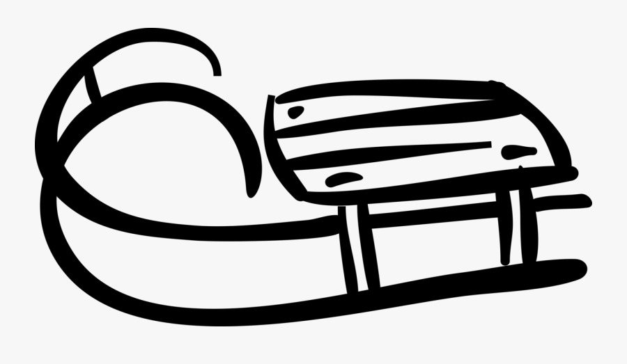 Clip Art Free Stock Winter Or Sleigh Toboggan - Rodel Clipart, Transparent Clipart