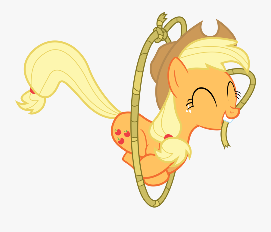 Transparent Rope Border Clipart - Mlp Applejack Lasso, Transparent Clipart