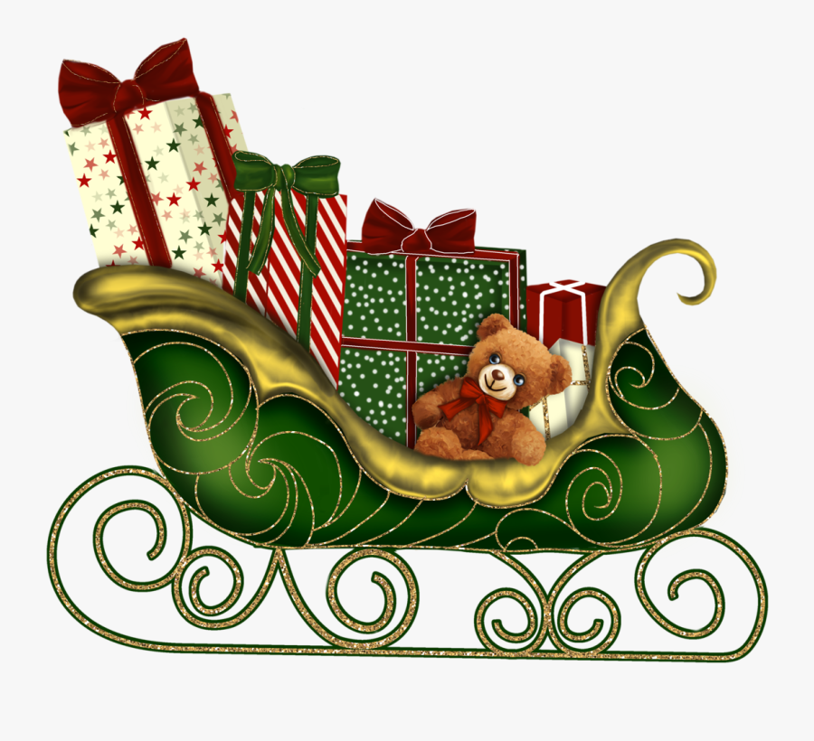 Christmas Sleigh Clipart , Png Download - Christmas Sleigh Clip Art, Transparent Clipart