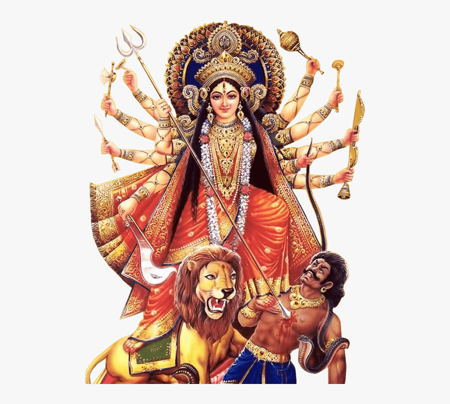 Durga Puja Photo Frame, Transparent Clipart