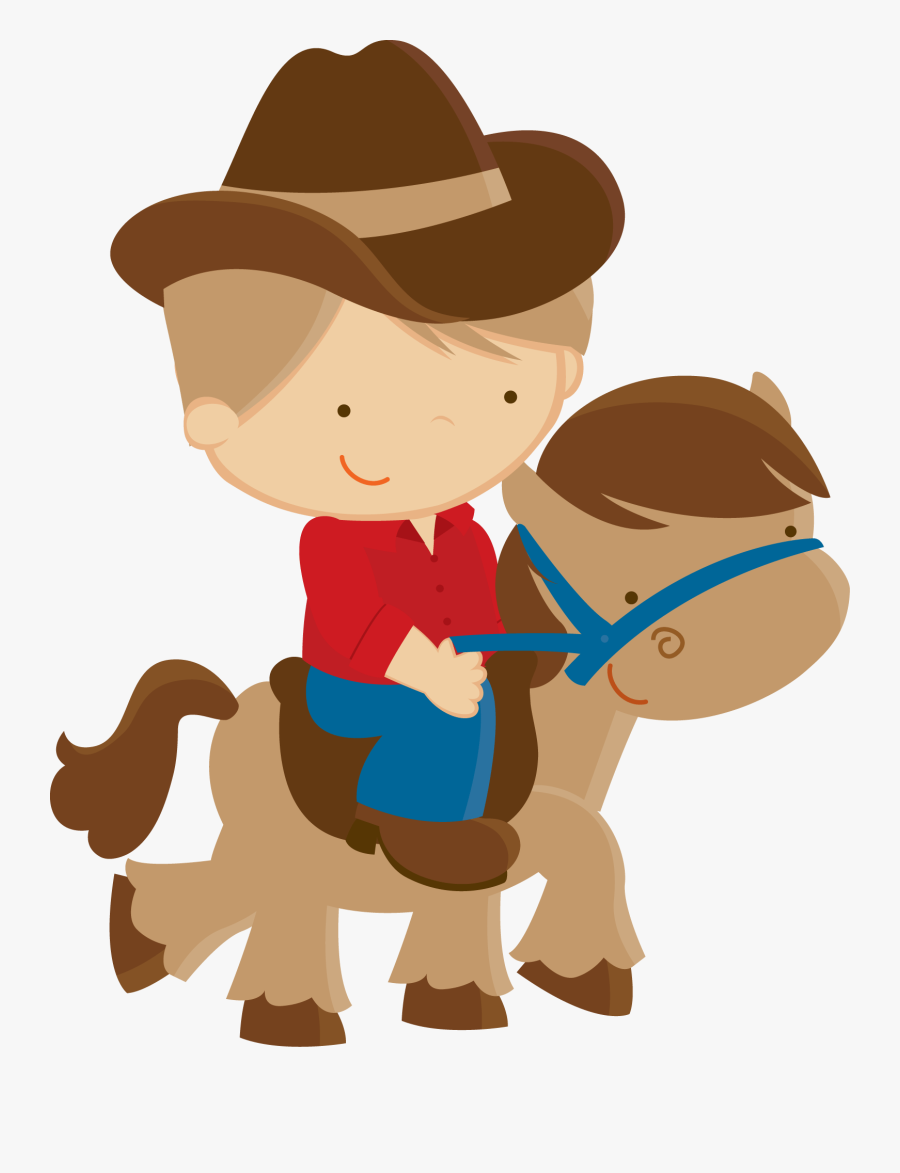 Baby Cowboy Clipart 6 By Nina - Menino No Cavalo Png, Transparent Clipart