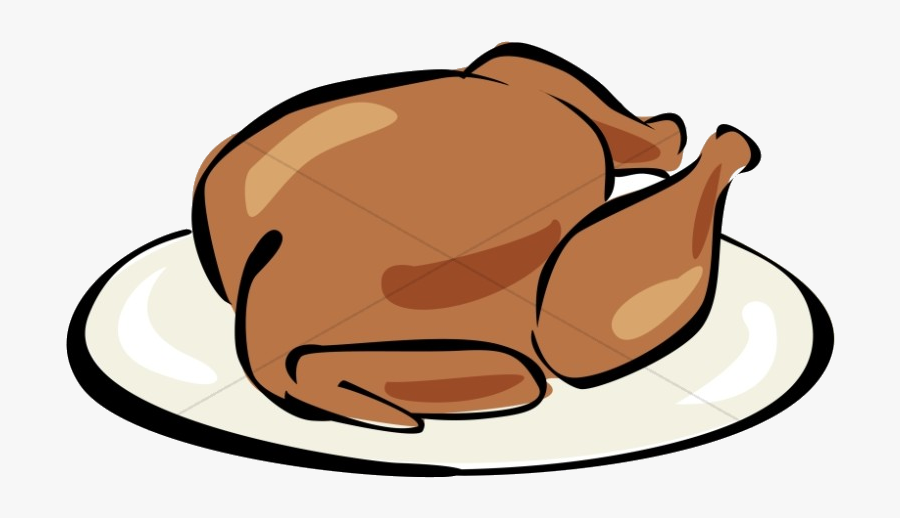 Turkey Cooked Clipart Thanksgiving Transparent Png - Clip Art Cooked Turkey, Transparent Clipart