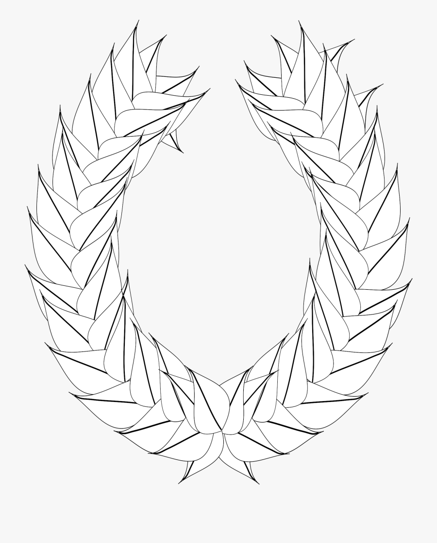 Laurel Wreath Vector File Free Clipart, Free File, - Illustration, Transparent Clipart
