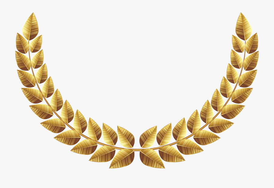 Svg Royalty Free Laurel Clipart Transparent - Gold Laurel Leaf Png, Transparent Clipart