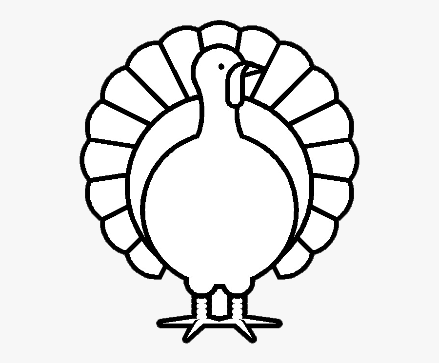 Turkey Clipart Black And White, Transparent Clipart