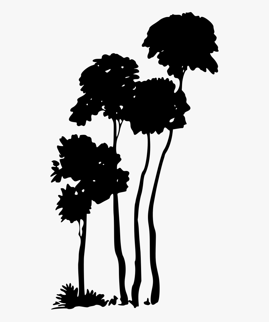Trees Silhouette - Original Cinderella Illustration Arthur Rackham, Transparent Clipart