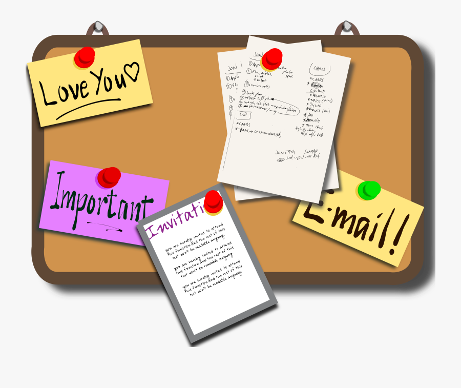 Image Of Board - Bulletin Board Clipart, Transparent Clipart