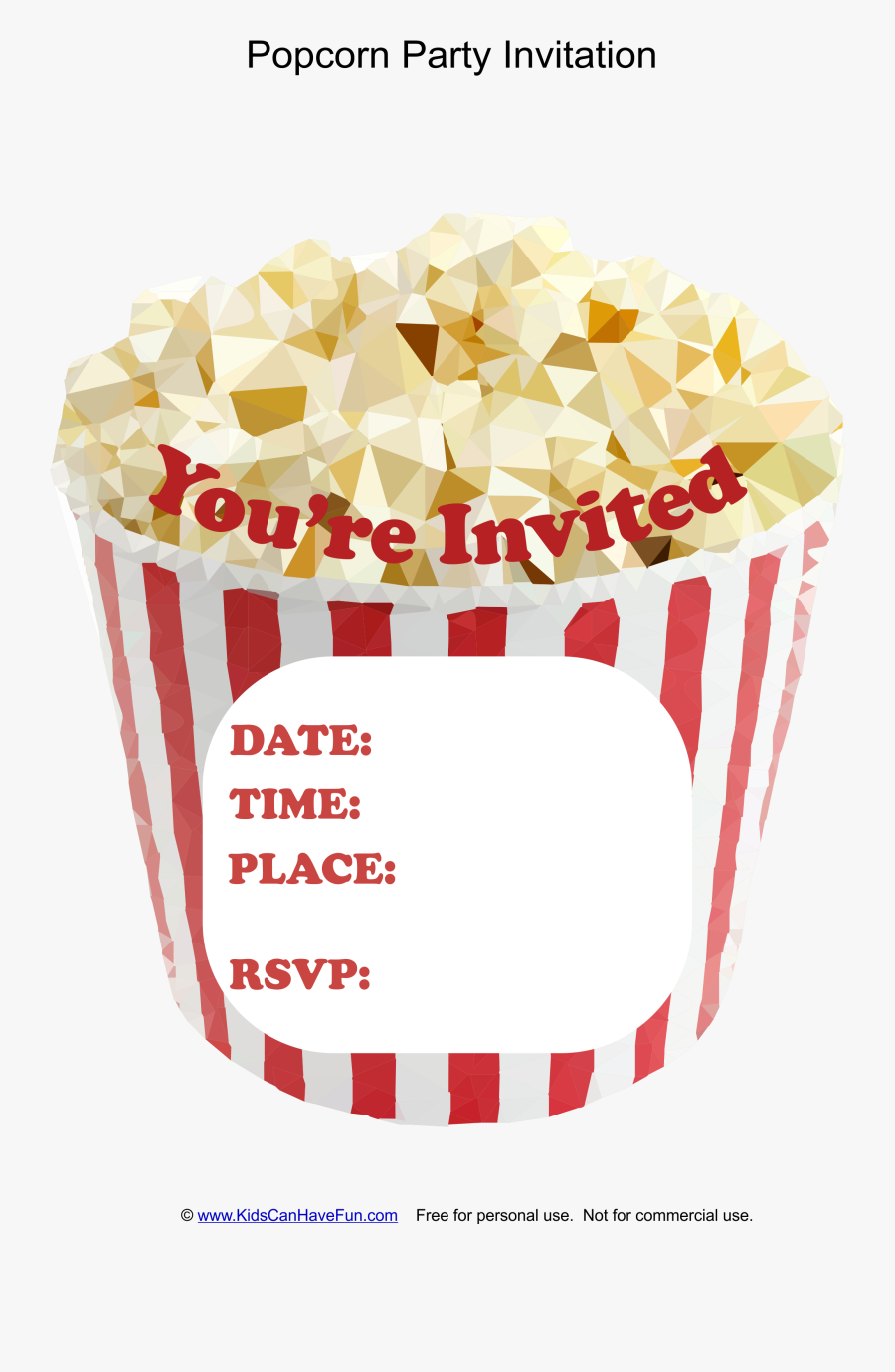 Clip Art Movie Night Invitations, Transparent Clipart