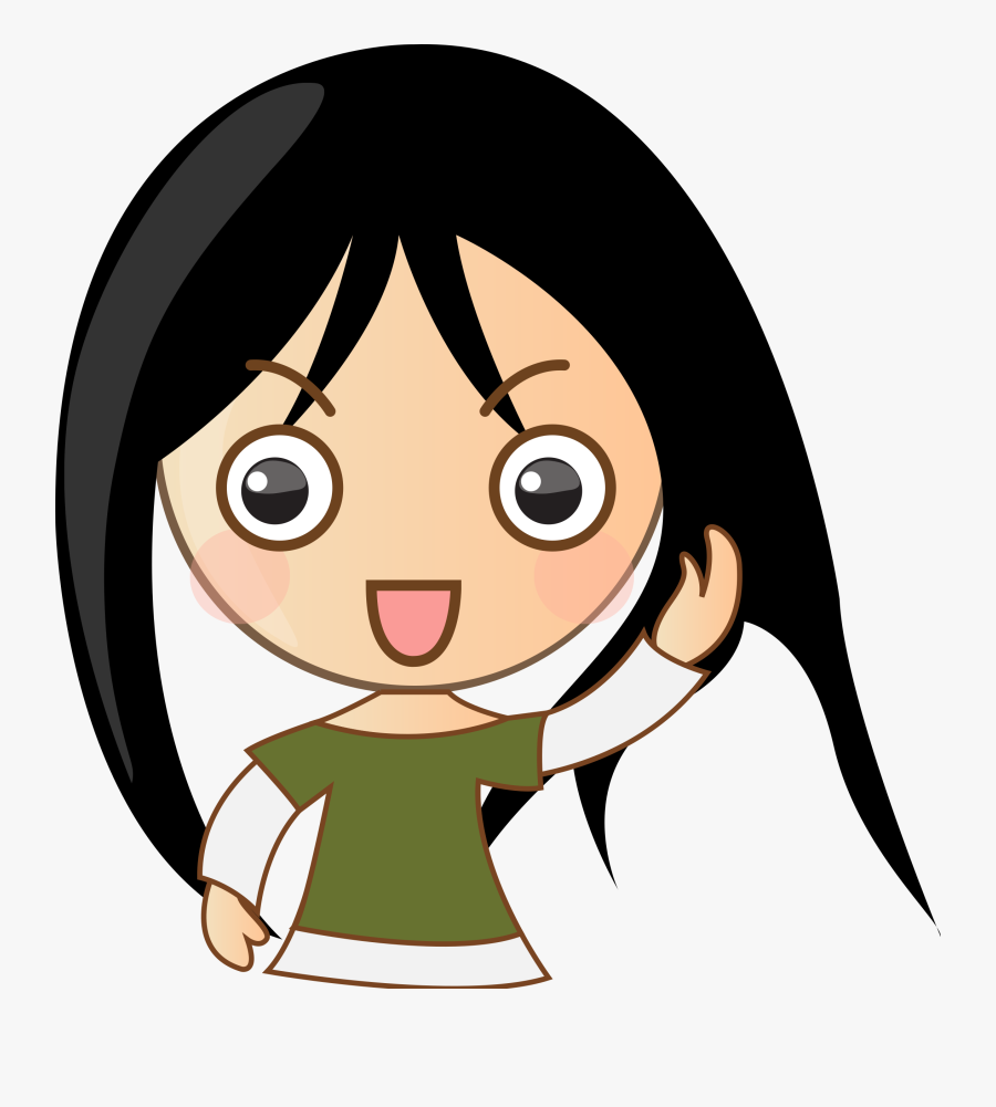 Girls Disappointed Cliparts - Png Format Girl Cartoon Png, Transparent Clipart