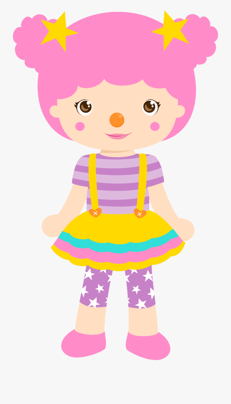 Girl Circus Clipart - Personajes De Circo Png, Transparent Clipart