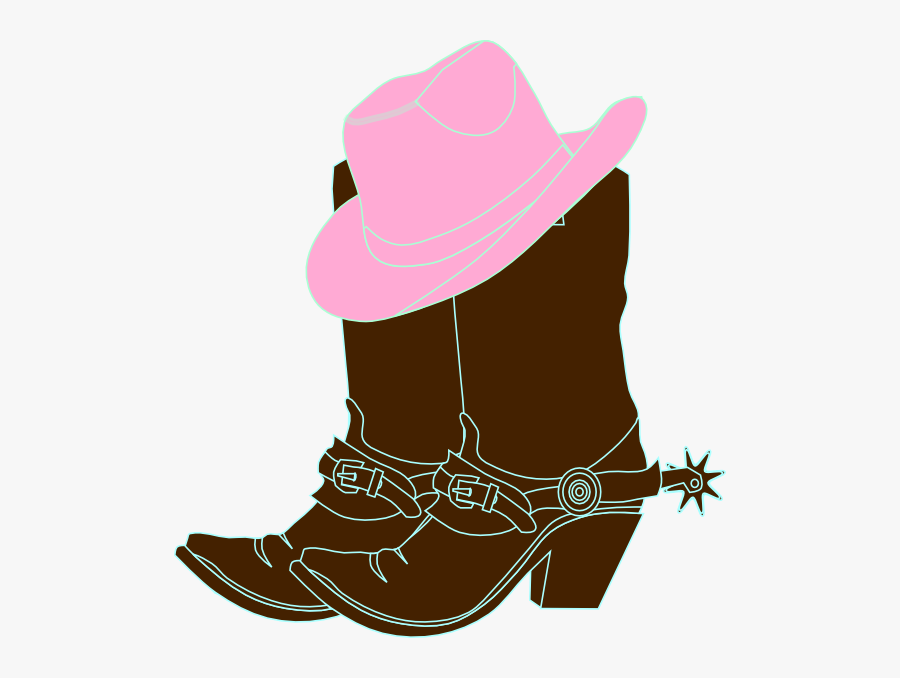 Cowgirl Boots And Hat , Free Transparent Clipart - ClipartKey