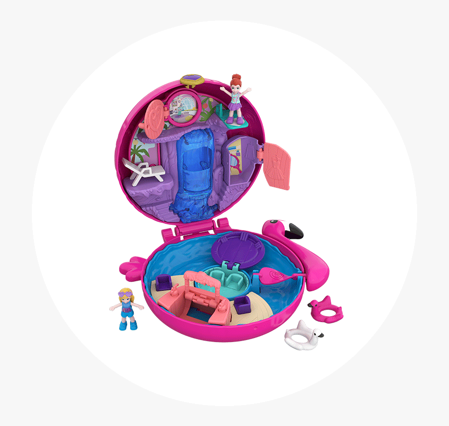 Polly Pocket Mini Flamingo, Transparent Clipart