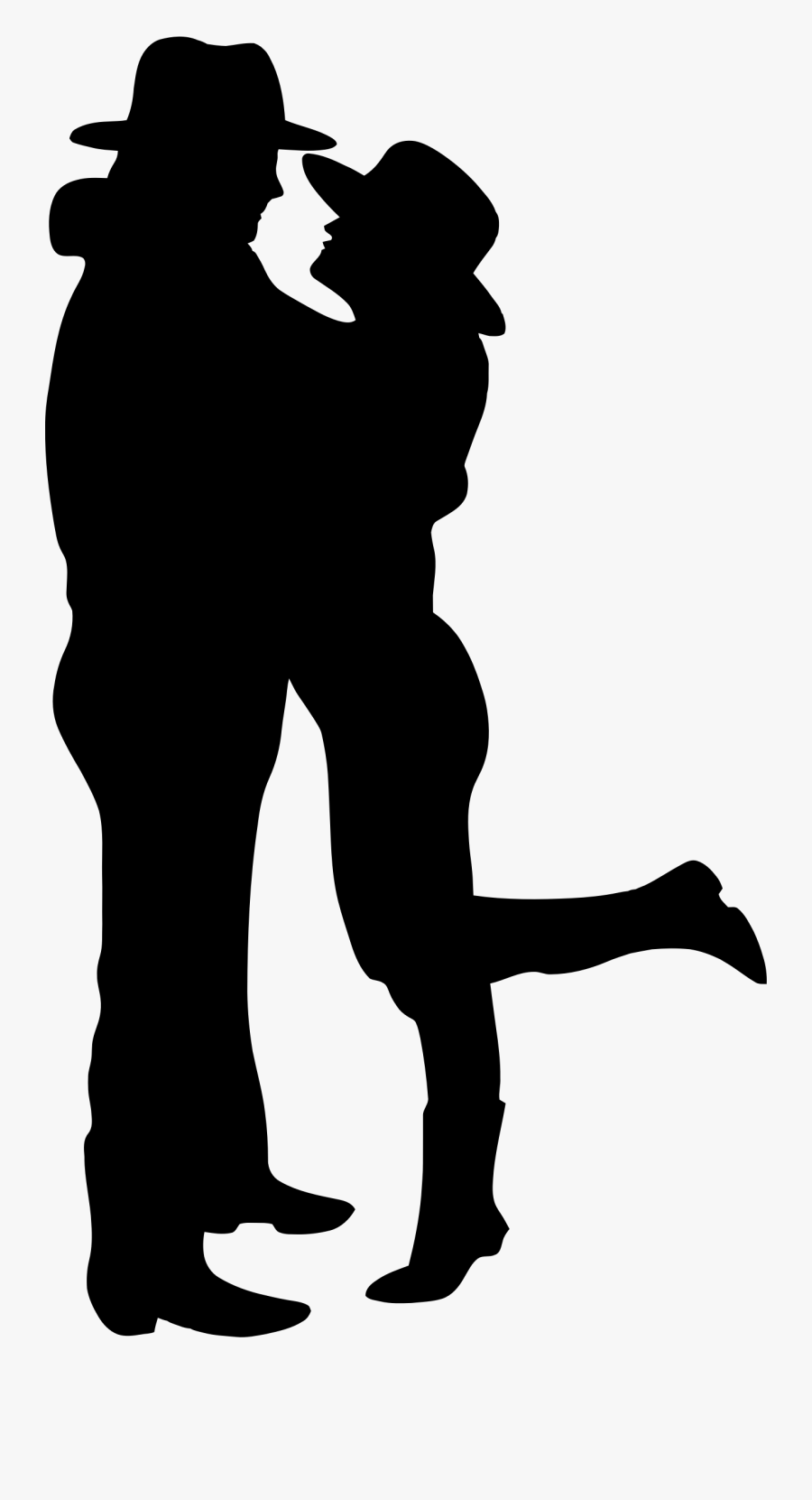Cowboy Cowgirl Silhouette Clip Art , Png Download - Good Night Flower Gif, Transparent Clipart