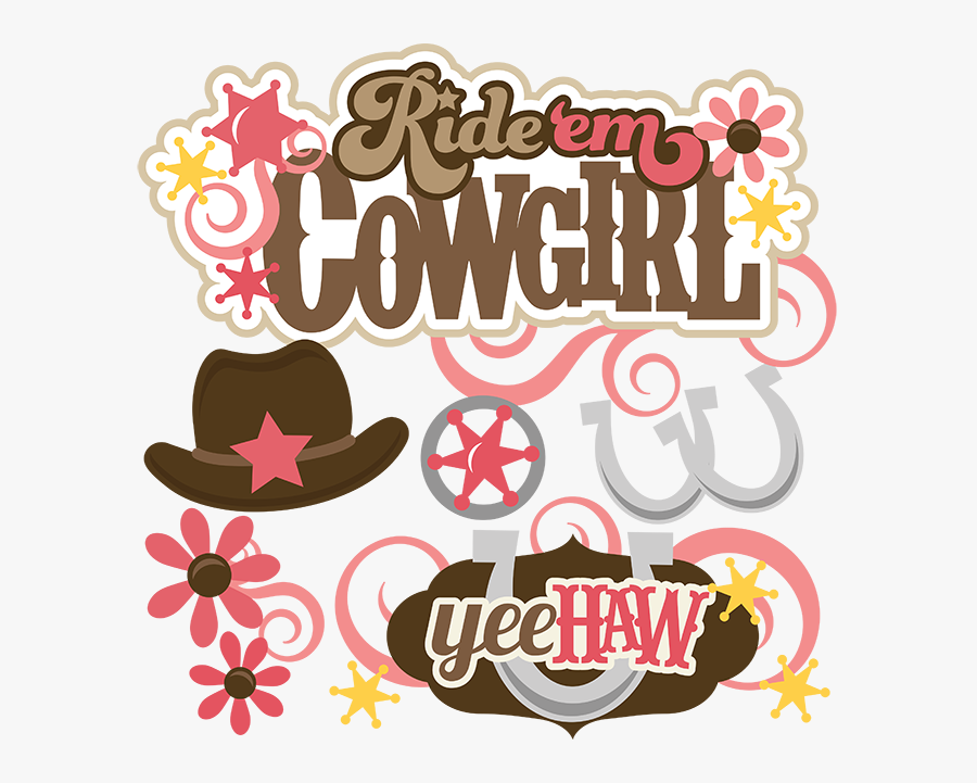 Transparent Cowgirl Up Clipart - Ride Em Cowgirl Logo Png, Transparent Clipart