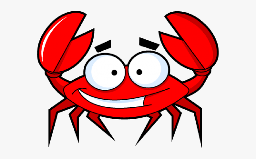 Crab Clipart Lobster - Cartoon Transparent Background Crab, Transparent Clipart