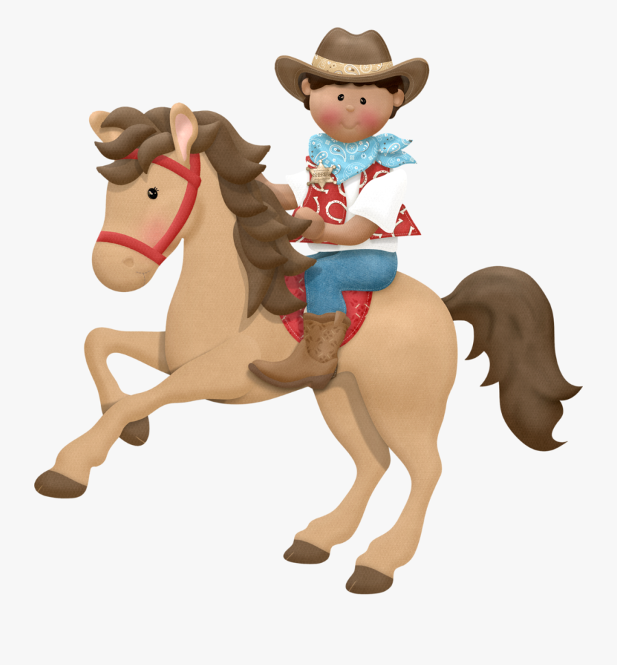 Cowgirl And Horse Clip Art, Transparent Clipart