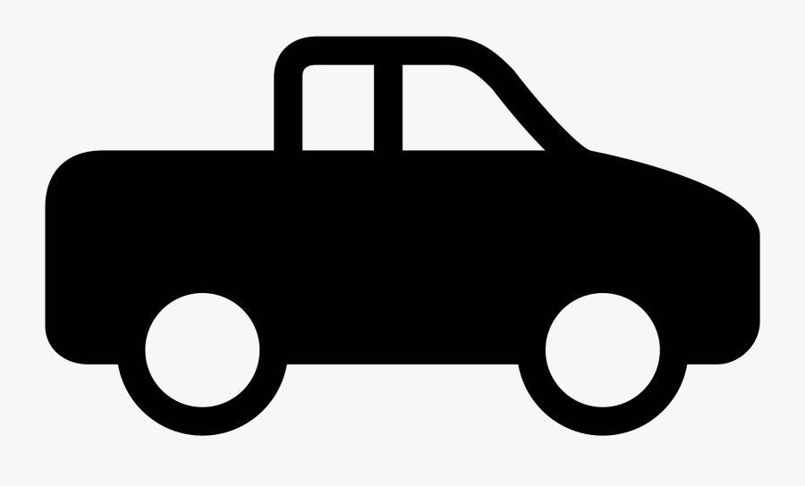 Pickup Filled Icon - Car With People Icon, Transparent Clipart