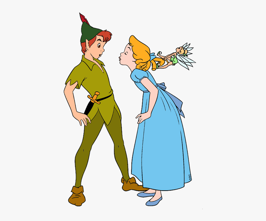 Peter Pan Wendy And Tinkerbell - Disney Peter And Wendy, Transparent Clipart