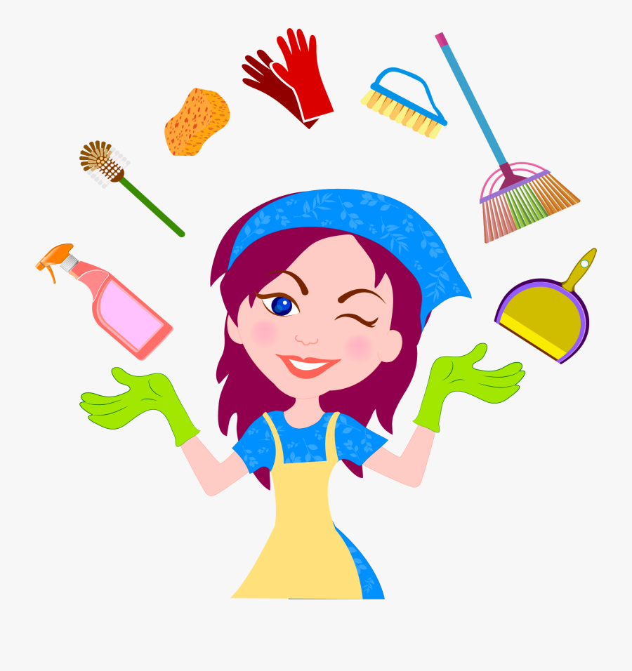 Cleaner Housekeeping Service House Maid Cleaning Clean - Housekeeper Png, Transparent Clipart