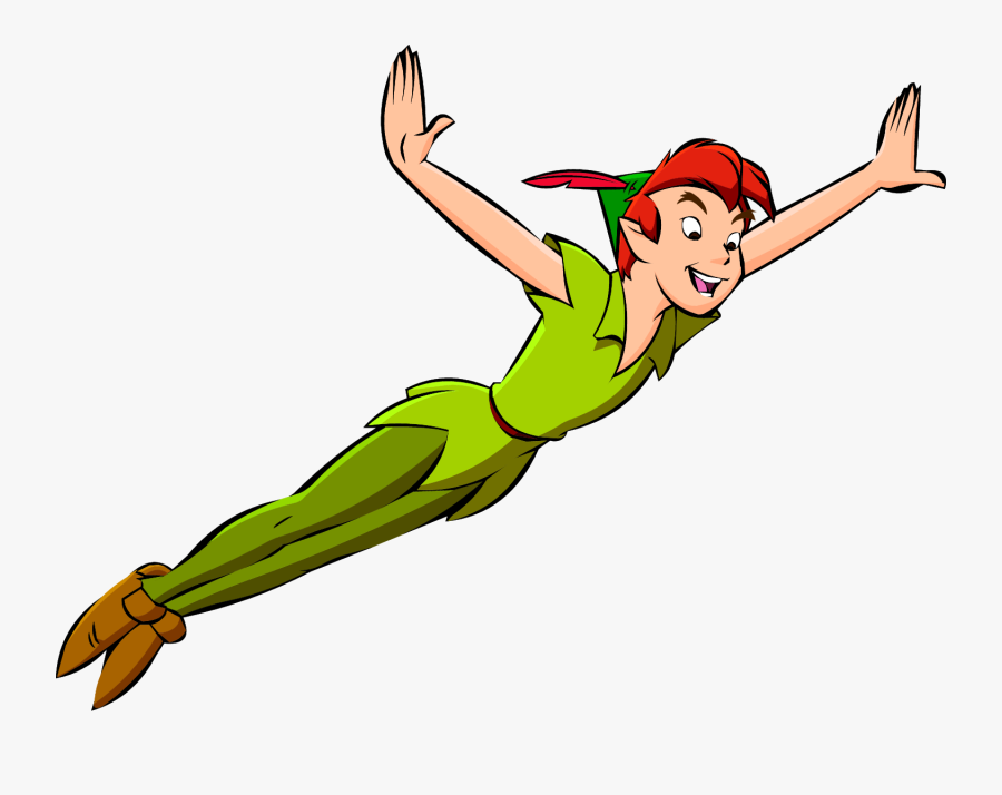Peter Pan Free Download Png - Peter Pan Flying, Transparent Clipart