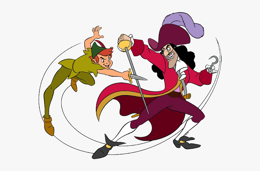 Peter Pan Und Hook, Transparent Clipart