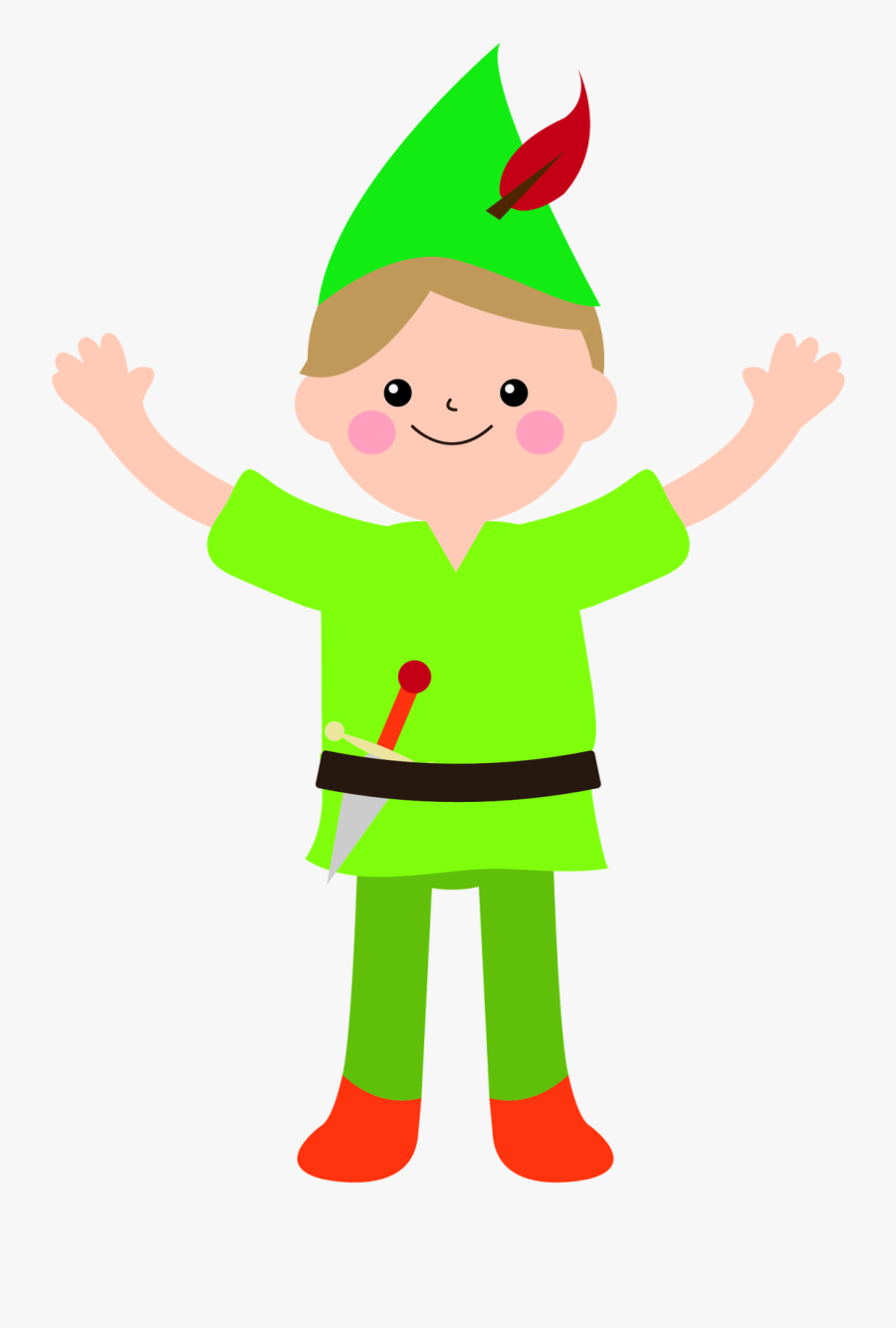 Lyric Drawing Peter Pan - Cartoon, Transparent Clipart
