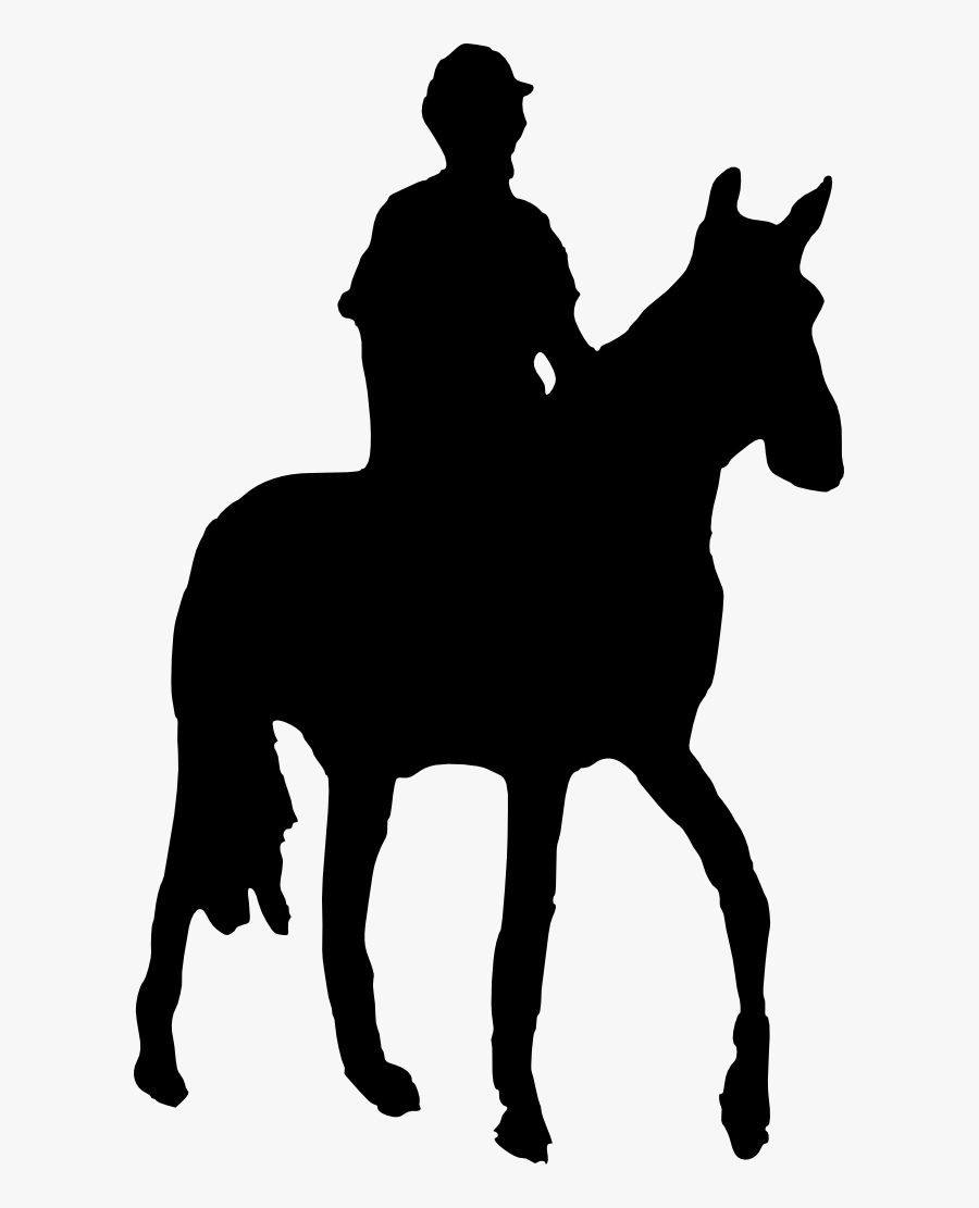 Cowgirl On Horse Png - Silhouette Horse Riding Clipart, Transparent Clipart
