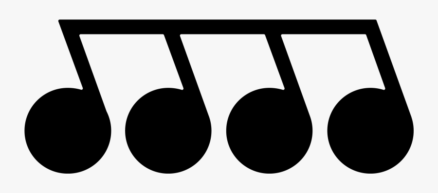 Musical Notes Clipart Individual - Circle, Transparent Clipart