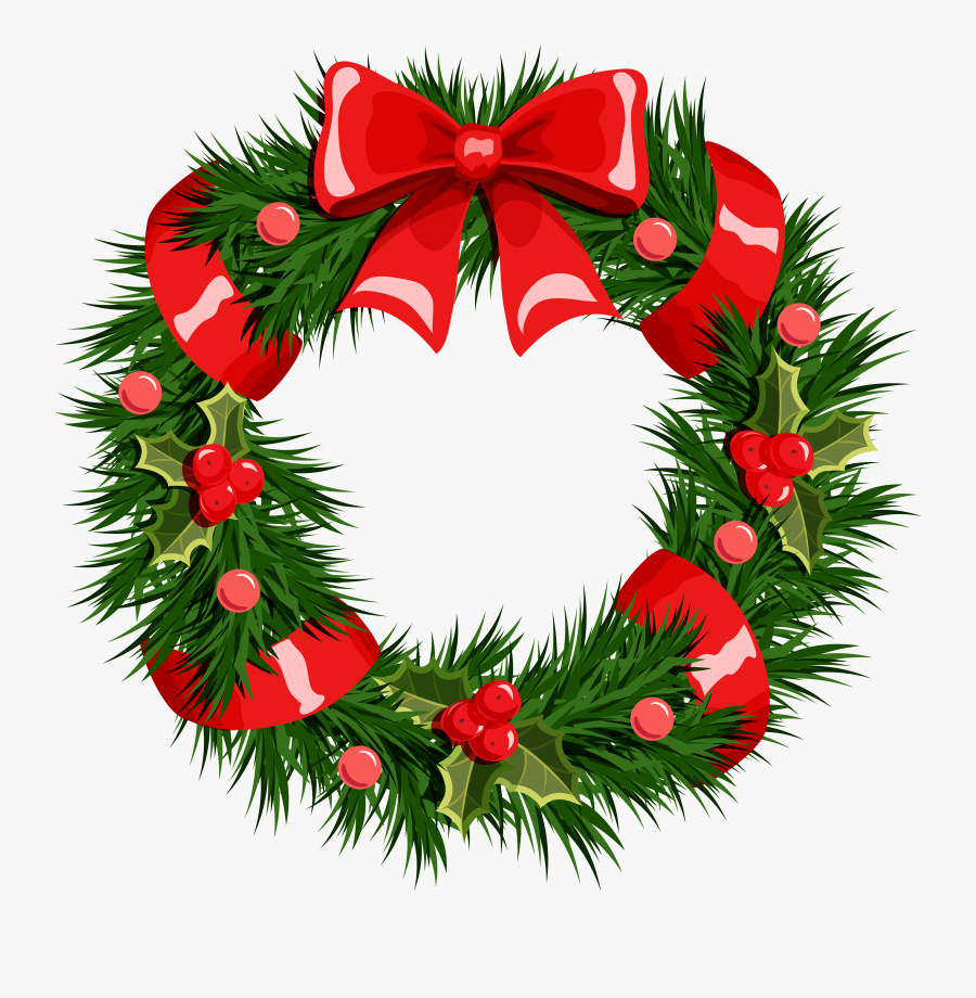 Christmas Wreath Transparent Background, Transparent Clipart