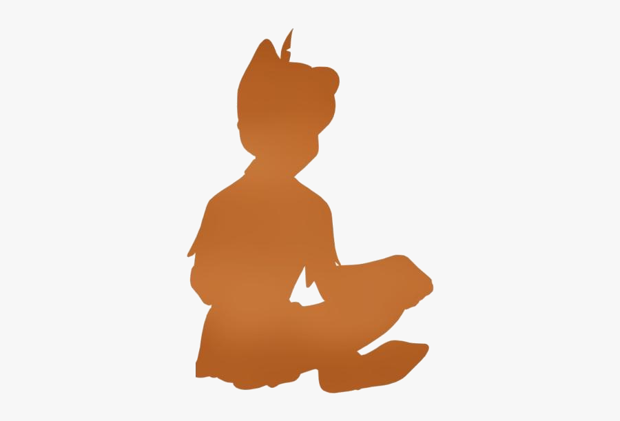 Peter Pan Sitting Png Transparent Clipart For Download - Peter Pan Sitting Silhouette, Transparent Clipart