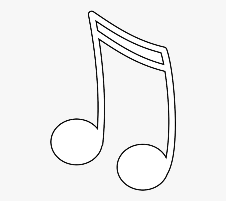 Note Music Clip Art Notes Clipart Tune White Transparent - Music Note Clipart Black And White, Transparent Clipart