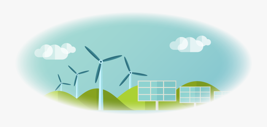 Clean Energy Clipart - Wind Turbine, Transparent Clipart