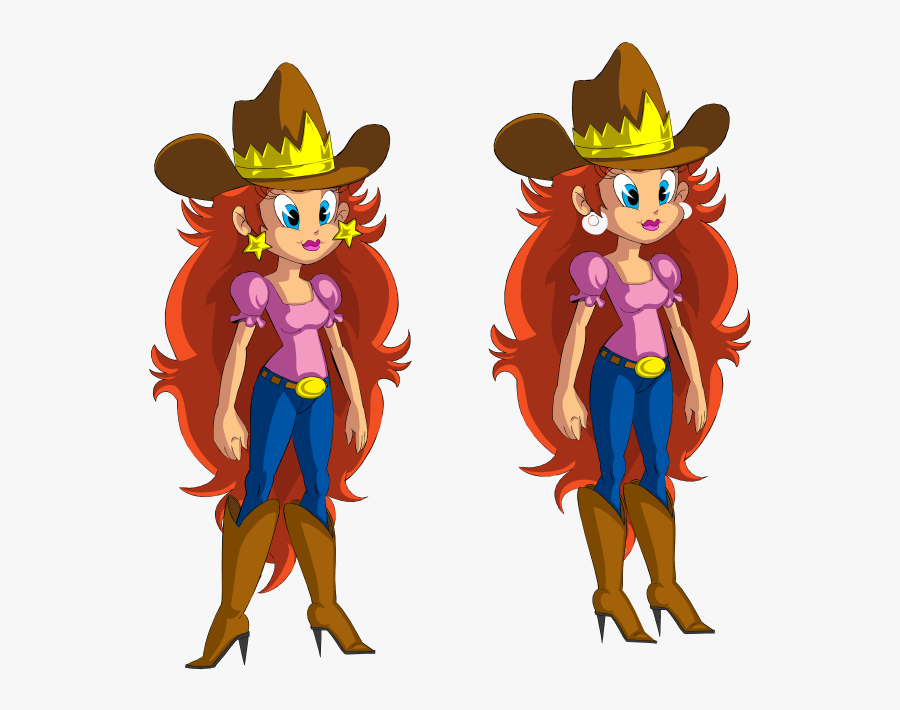 Cowgirl Princess Peach By Jesse - Princess Daisy, Transparent Clipart