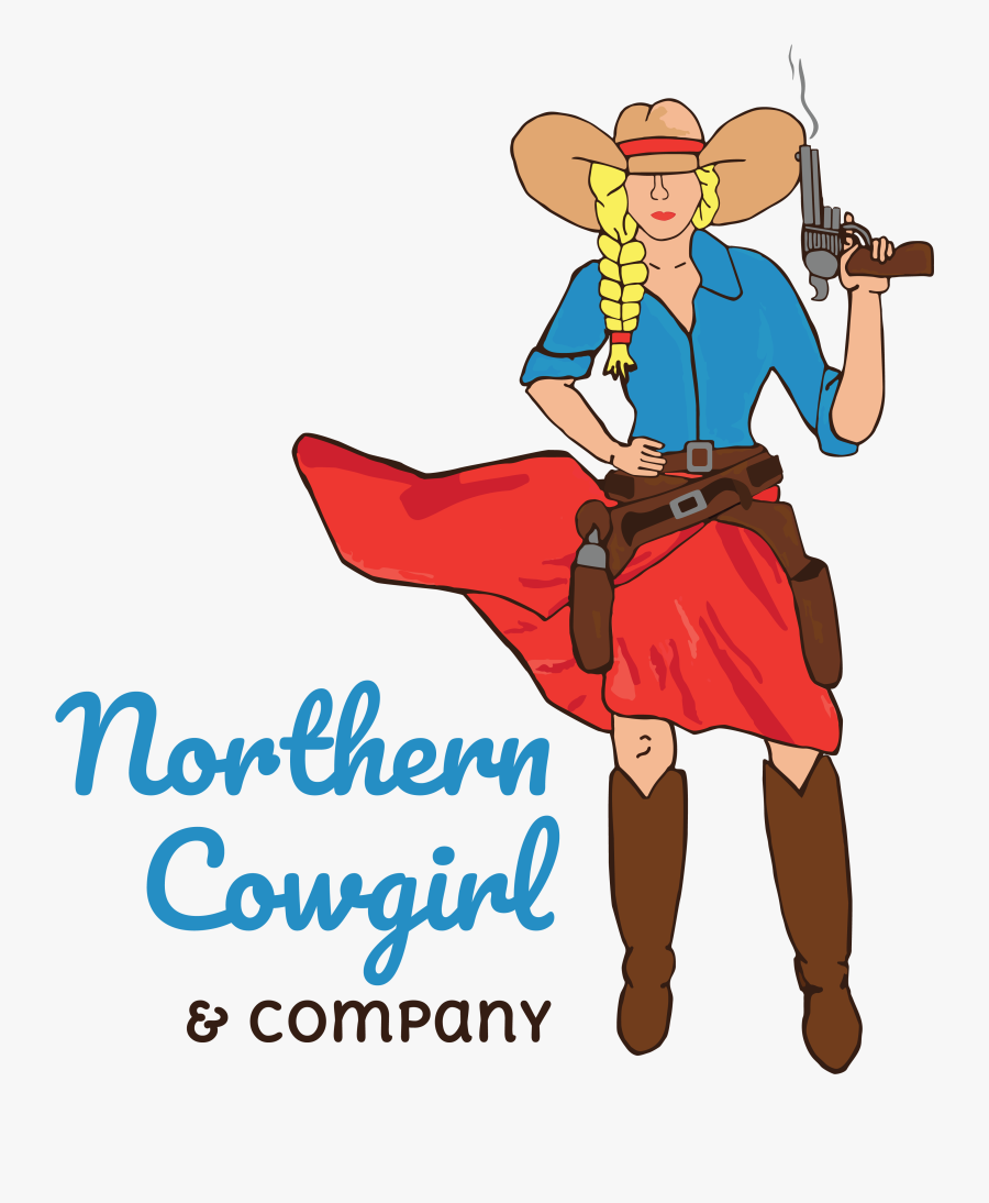 Northern Cowgirl & Co - Cartoon, Transparent Clipart