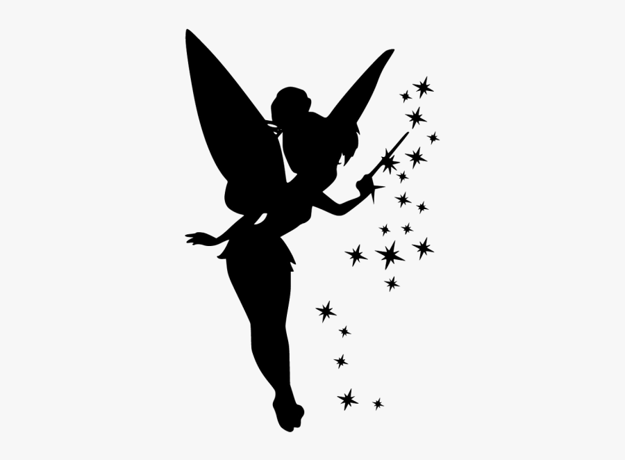 Tinker Bell Silhouette Peter - Silhouette Of Tinkerbell , Free Transparent ...