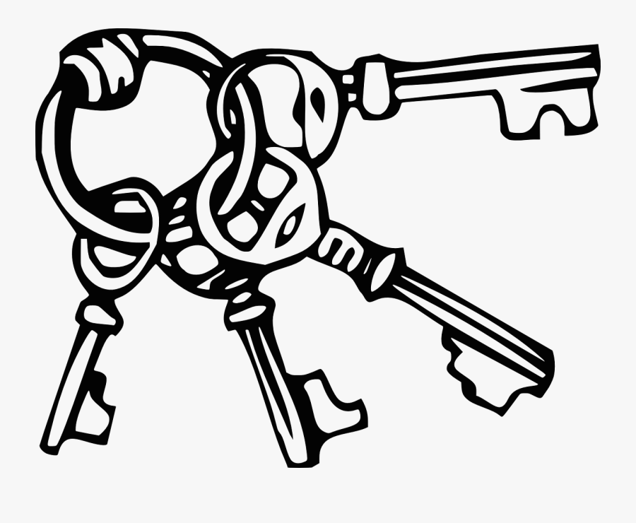 Keys Png Black And White Pluspng - Keys Black And White, Transparent Clipart