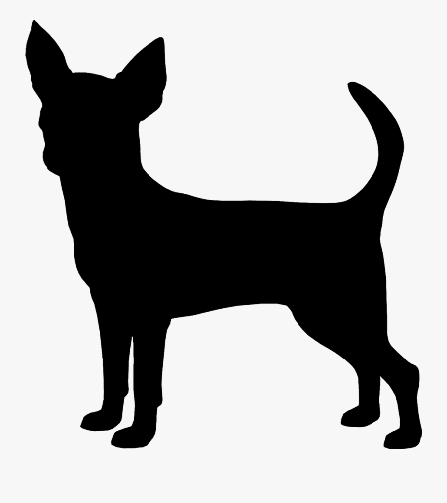 Transparent Dog Outline Png - Chihuahua Clip Art Black And White, Transparent Clipart