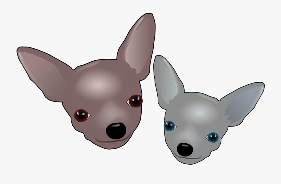Two Chihuahuas - Chihuahua Clip Art, Transparent Clipart