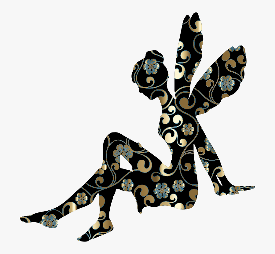 Art,pollinator,shoe - Silhouette Fairies Clip Art, Transparent Clipart
