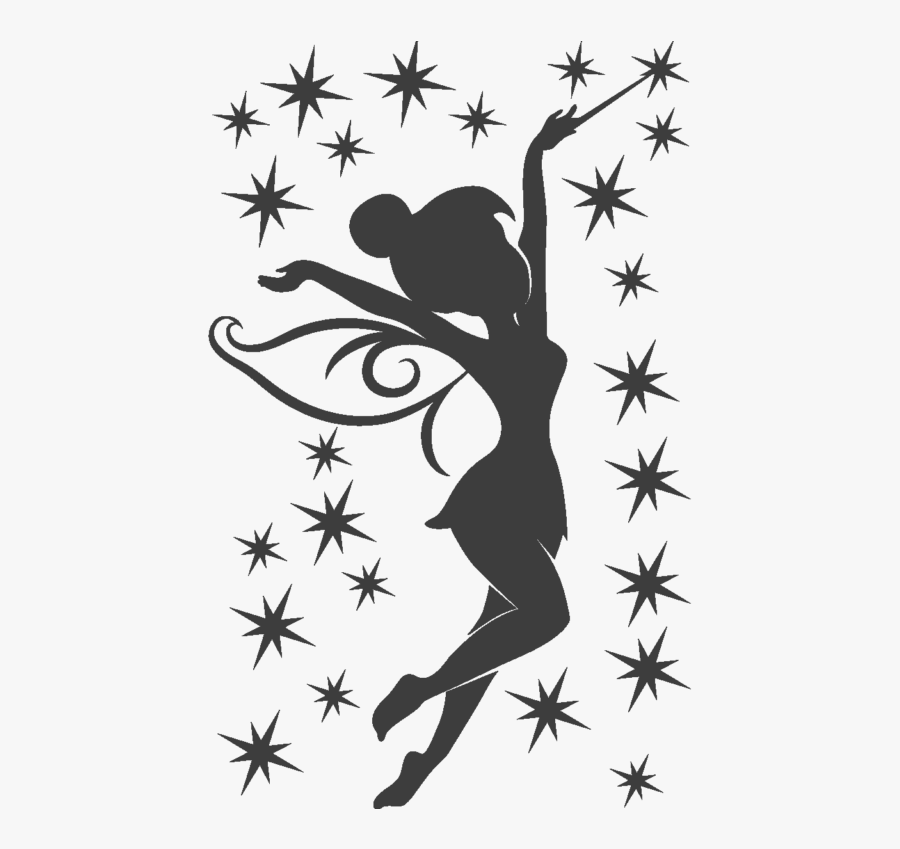 Tinker Bell Peter Pan Silhouette Clip Art Image - Tinkerbell Silhouette, Transparent Clipart